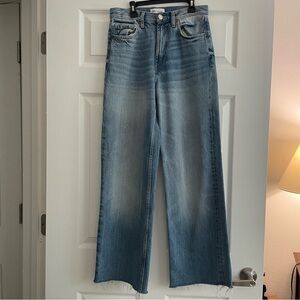 Zara Denim Jeans with Button Detail